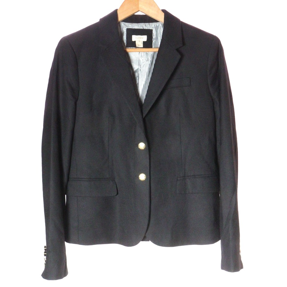 J.Crew Blazer Women 12 Schoolboy Wool Blend Academia Old money Quiet Preppy